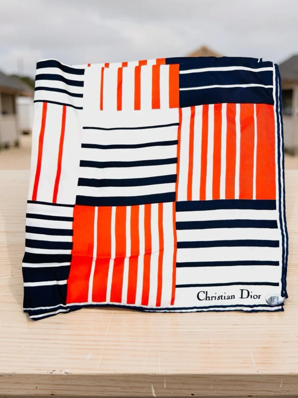 New-Christian Dior silk Satin Neck- keChief 20